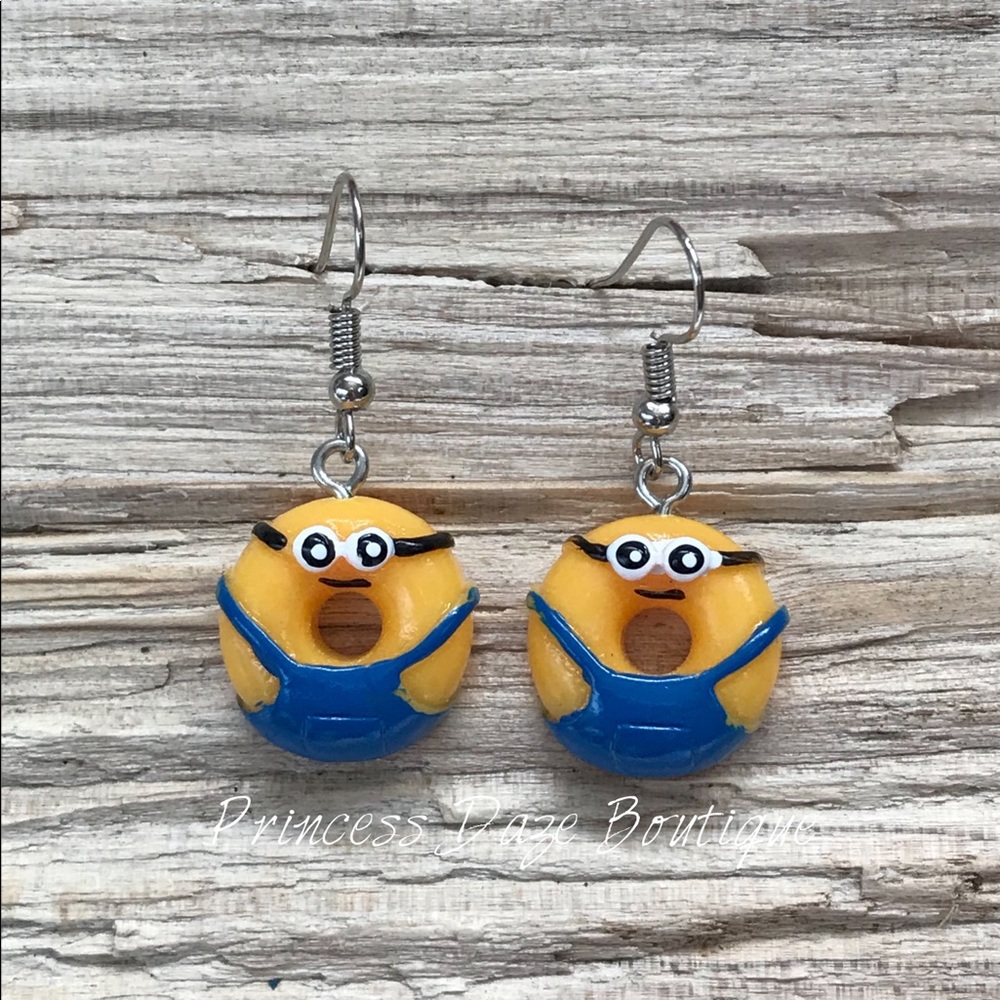 Minion‎ Donut Dangle Earrings